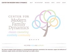 Tablet Screenshot of modernfamilydynamics.com